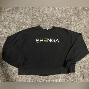 SPENGA medium cropped black sweater